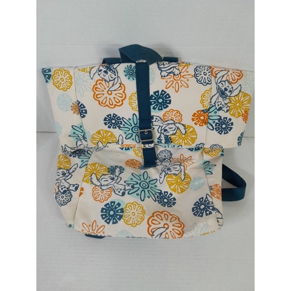 Disney Parks Handbags - Disney Parks Stitch Canvas Large Backpack Travel Bag NWT